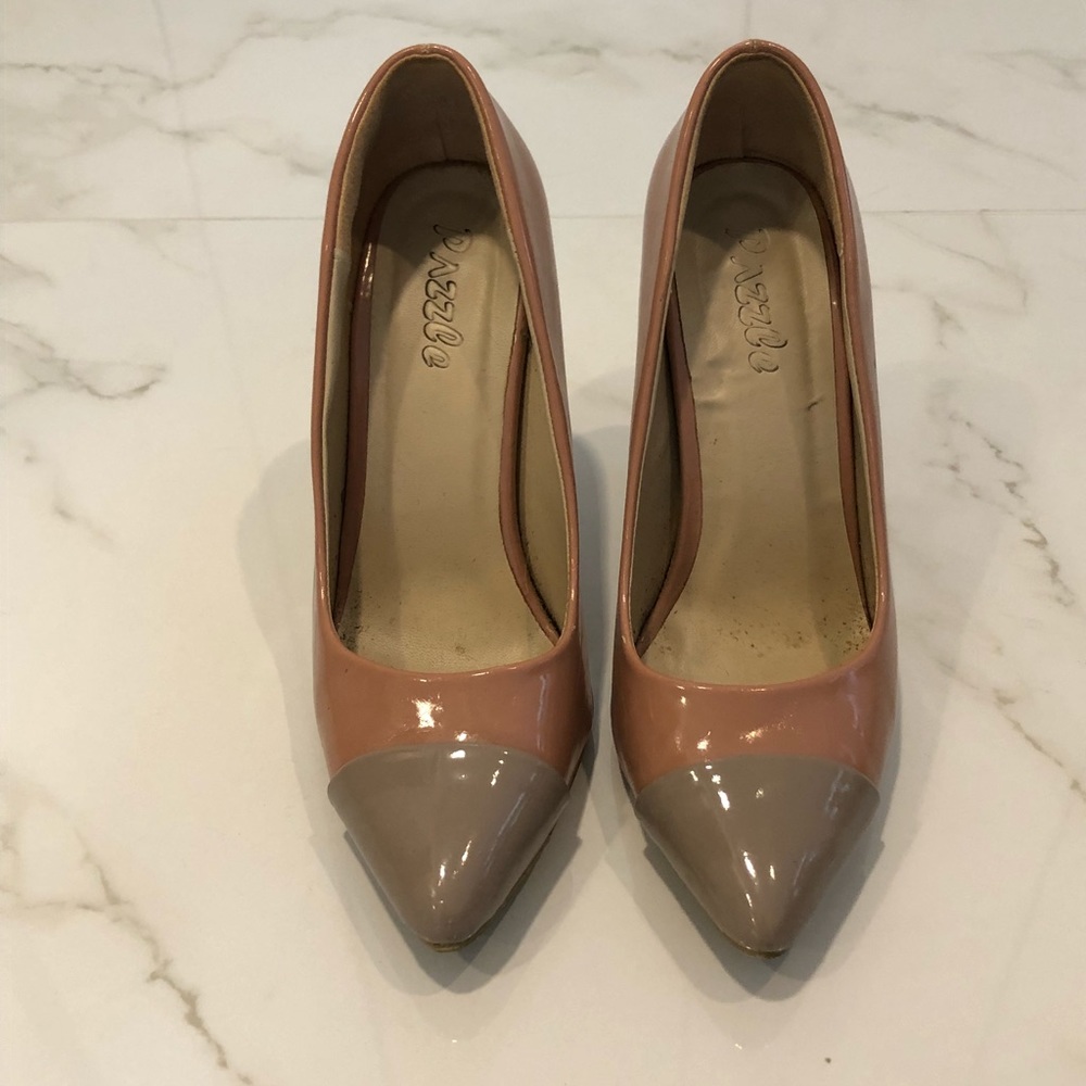Patent Nude Heels